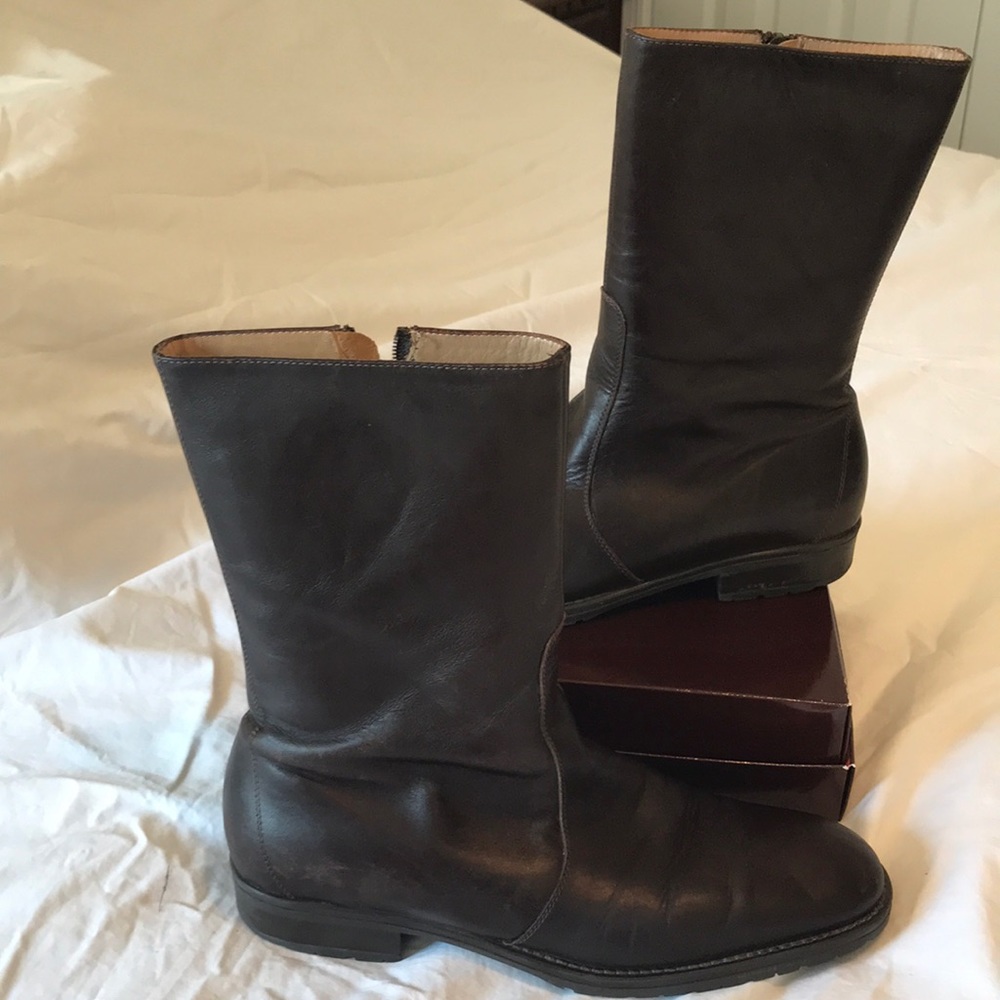J CREW Brown Leather Boots
